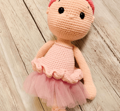 Ballerina amigurumi doll crochet pattern