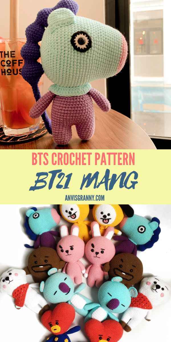 Amigurumi Mang BT21 BTS crochet pattern