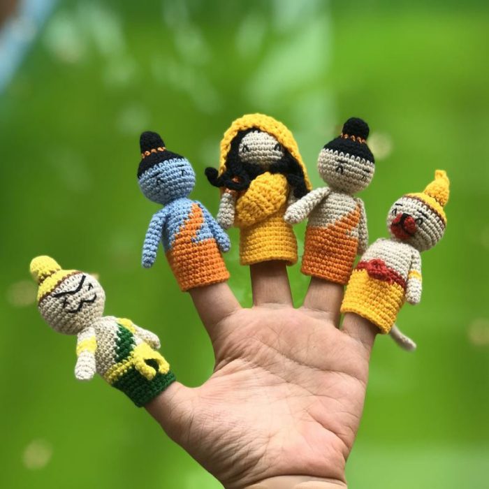 ramayana finger puppet crochet pattern 1