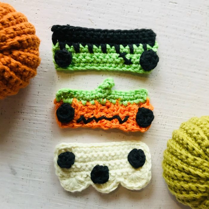 Cute halloween mask mate crochet pattern for kids