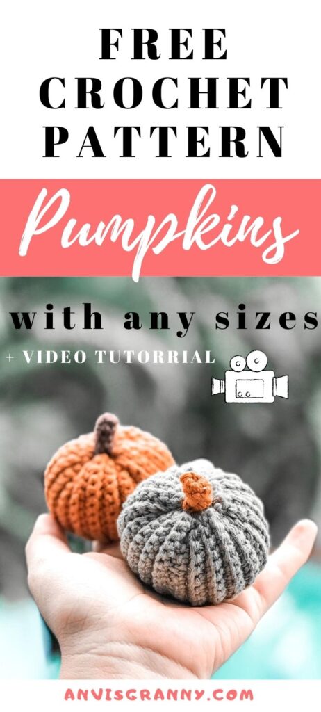 free pumpkin crochet pattern for beginners that can help you to crochet any size of pumpkins