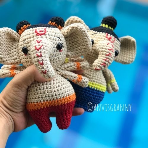 Lord Ganesha crochet pattern for beginners