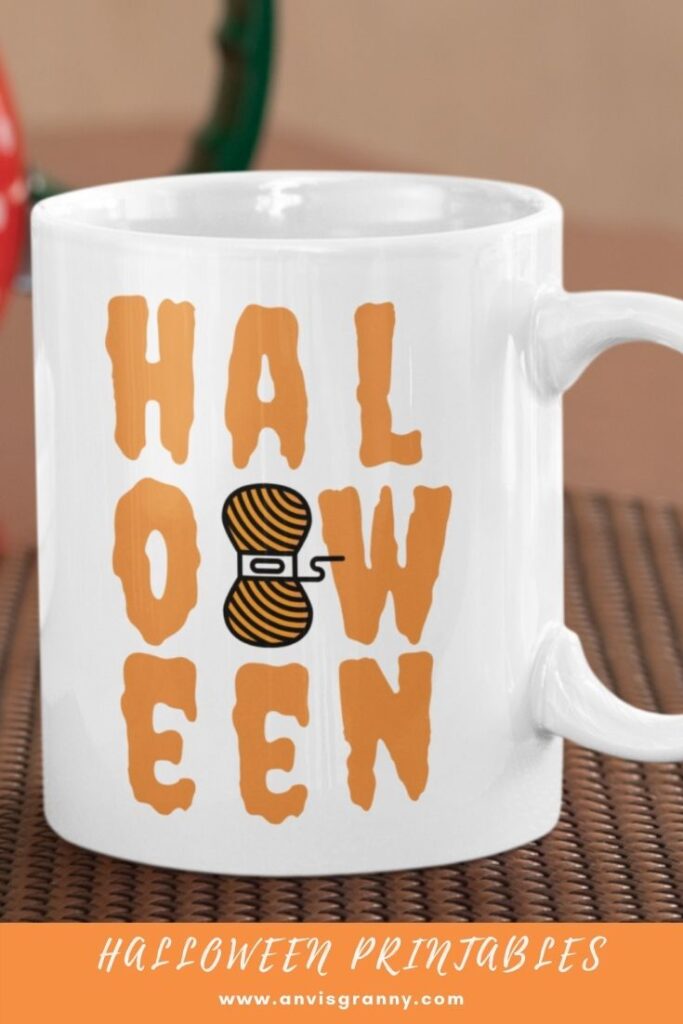 Halloween printable design for wall art, tshirt, mug, sticker, bag...