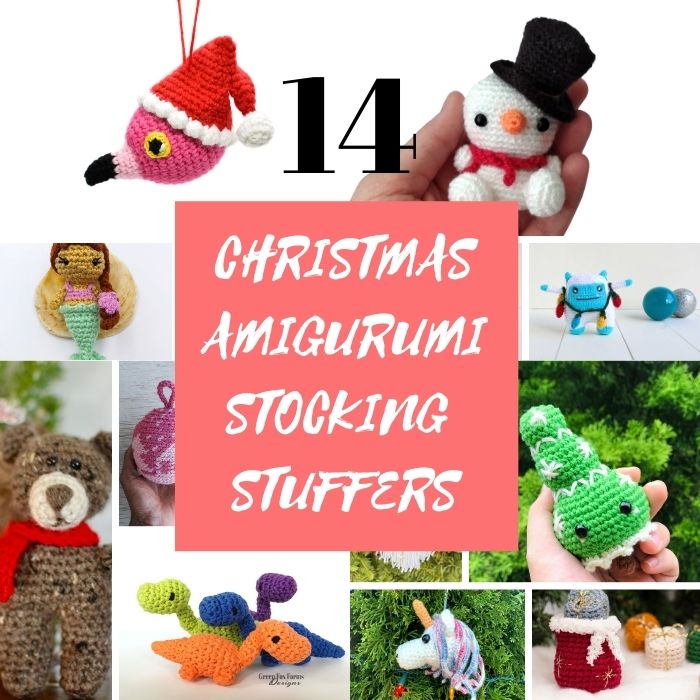 Christmas amigurumi stocking stuffer Blog hop