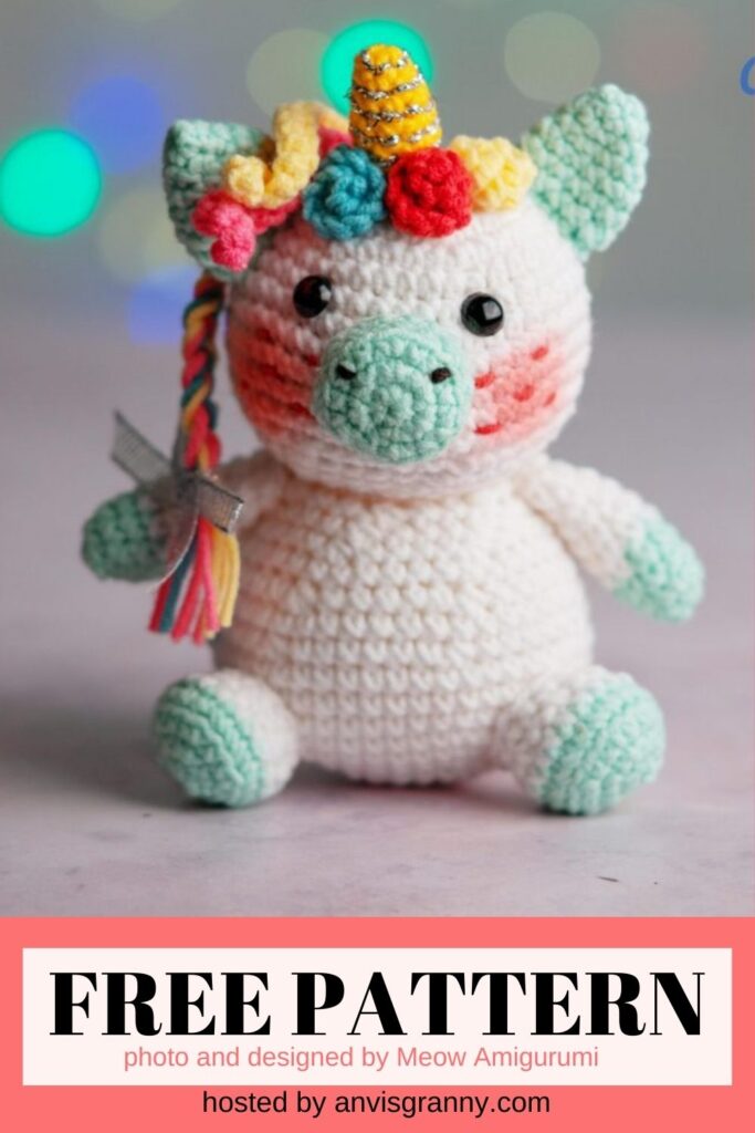 unicorn amigurumi crochet pattern free