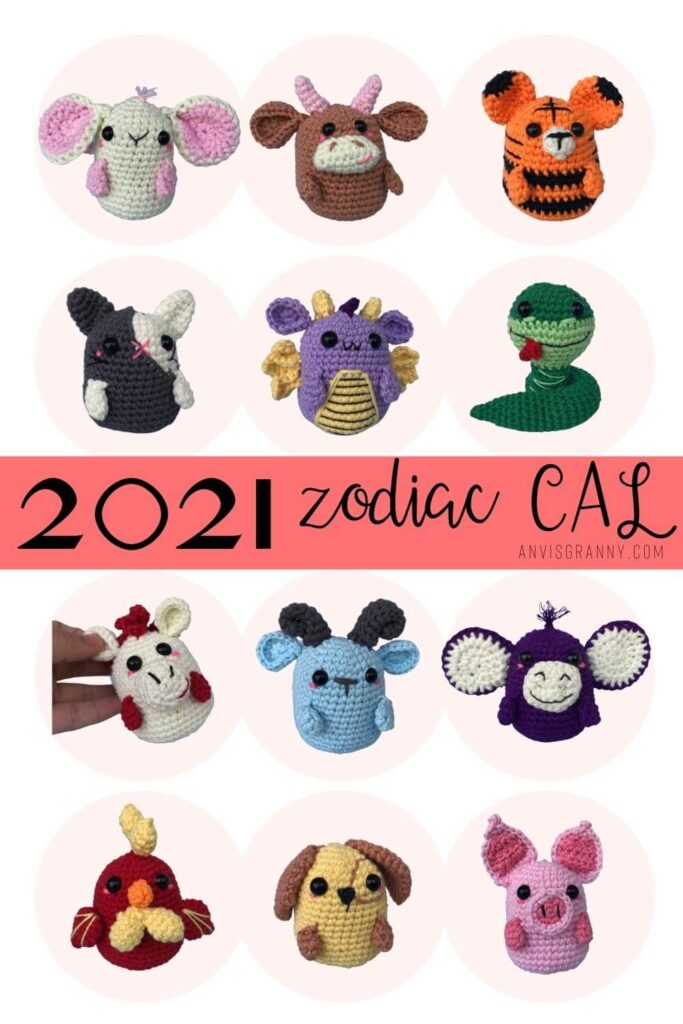2021 Zodiac amigurumi Crochet Along 