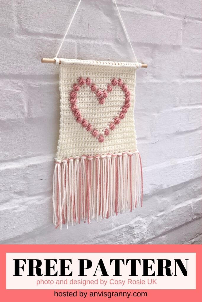 Show the Love Wall Hanging free crochet pattern