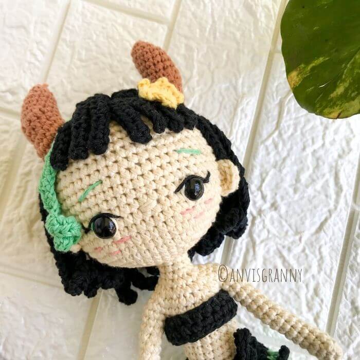 taurus zodiac doll amigurumi crochet pattern