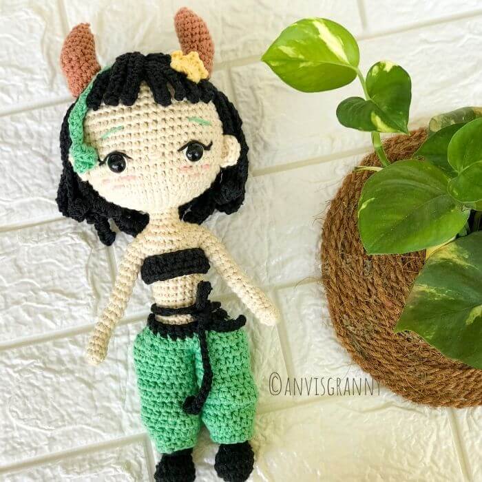 taurus zodiac amigurumi doll crochet toy