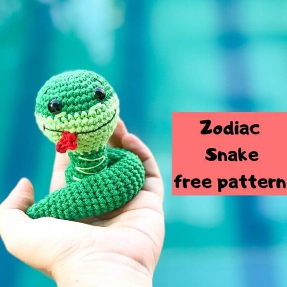 Easy Zodiac crochet snake pattern free-Zodiac CAL (Eps 06)