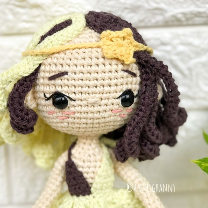 Horoscope Gemini crochet doll amigurumi pattern