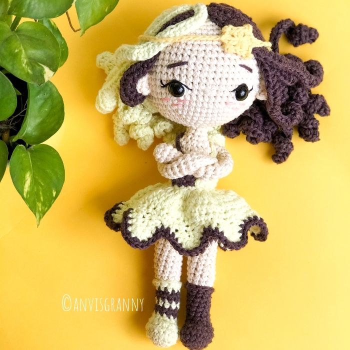 Gemini zodiac amigurumi crochet doll pattern