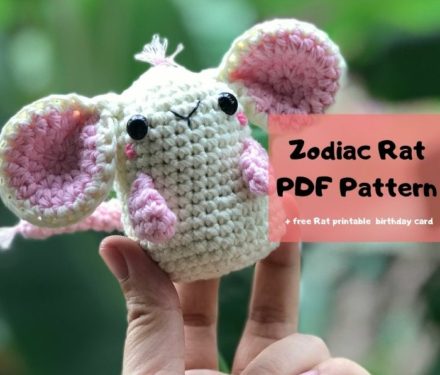 zodiac mouse amigurumi crochet pattern for beginners
