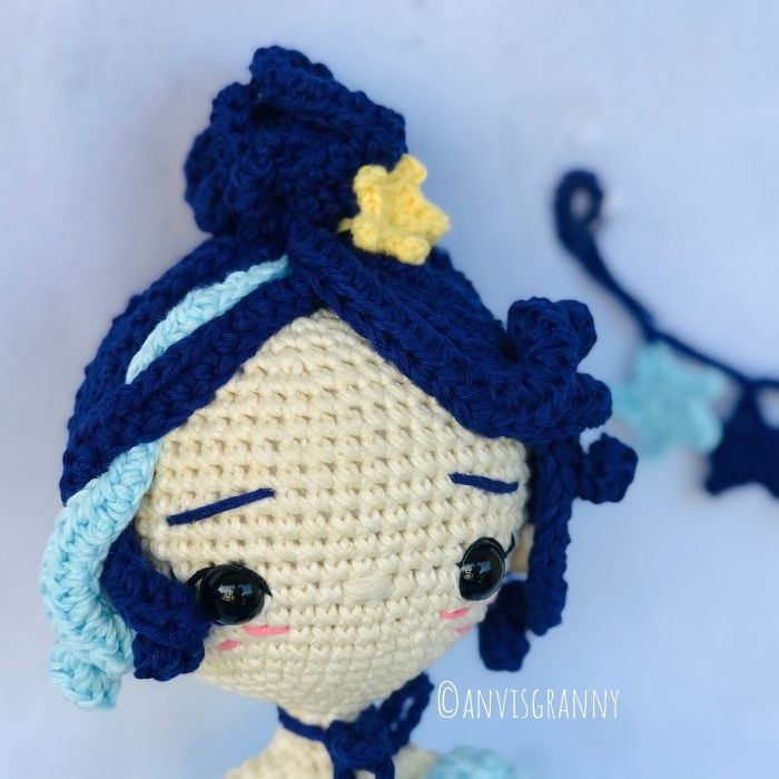 aquarius princess crochet doll, Aquarius Zodiac Princess Amigurumi Doll &#8211; Crochet Pattern Review