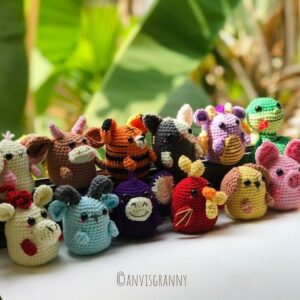 Chinese Zodiac ox amigurumi crochet patterns