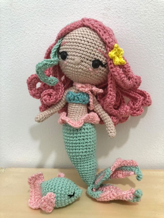 Pisces amigurumi doll mermaid