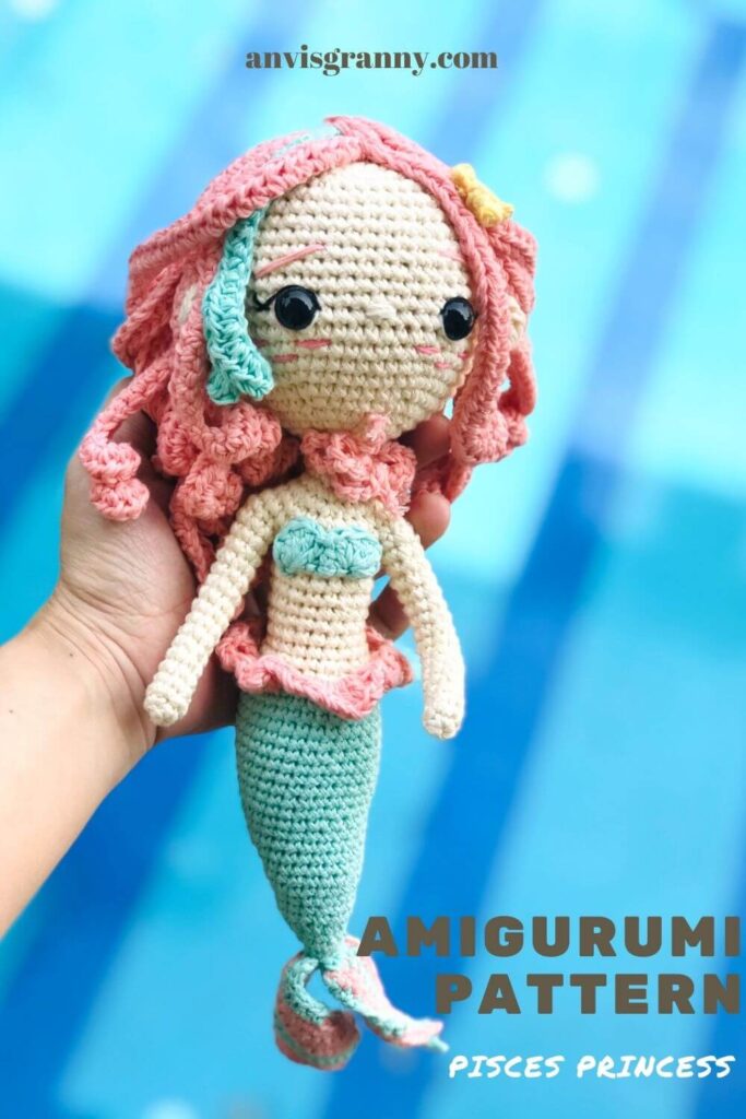 Pisces amigurumi doll, Pisces Amigurumi Doll &#8211; Zodiac Princess Crochet Pattern Review