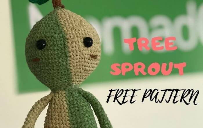 tree sprout amigurumi free crochet pattern