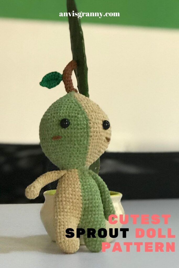 tree sprout amigurumi free crochet pattern