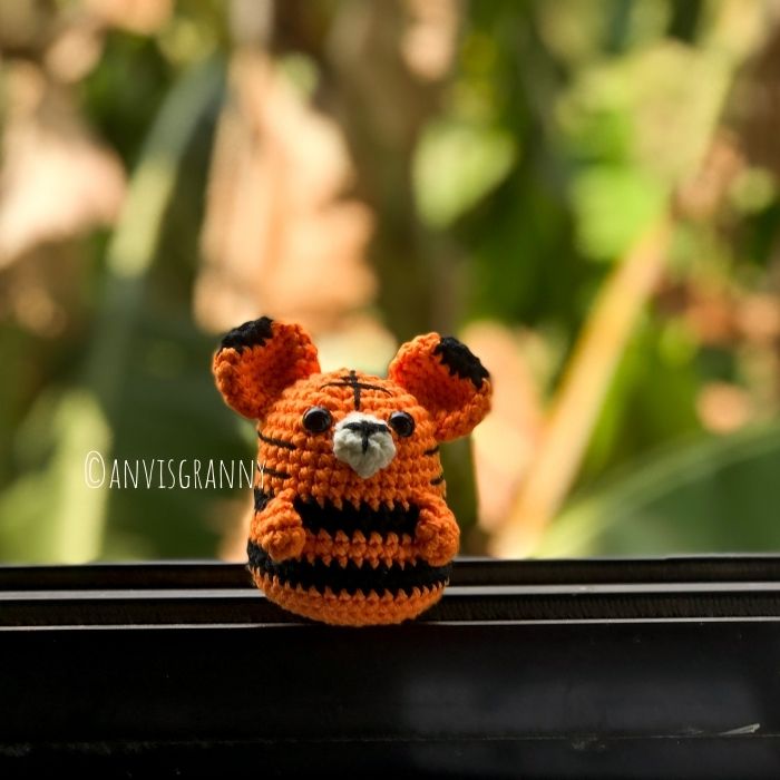 Chinese Zodiac crochet tiger amigurumi crochet pattern