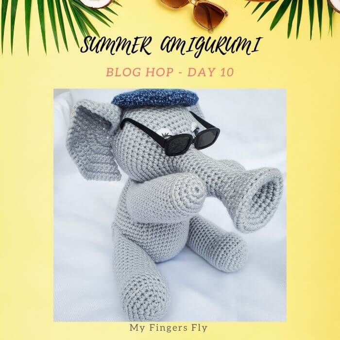 cute elephant amigurumi crochet toy