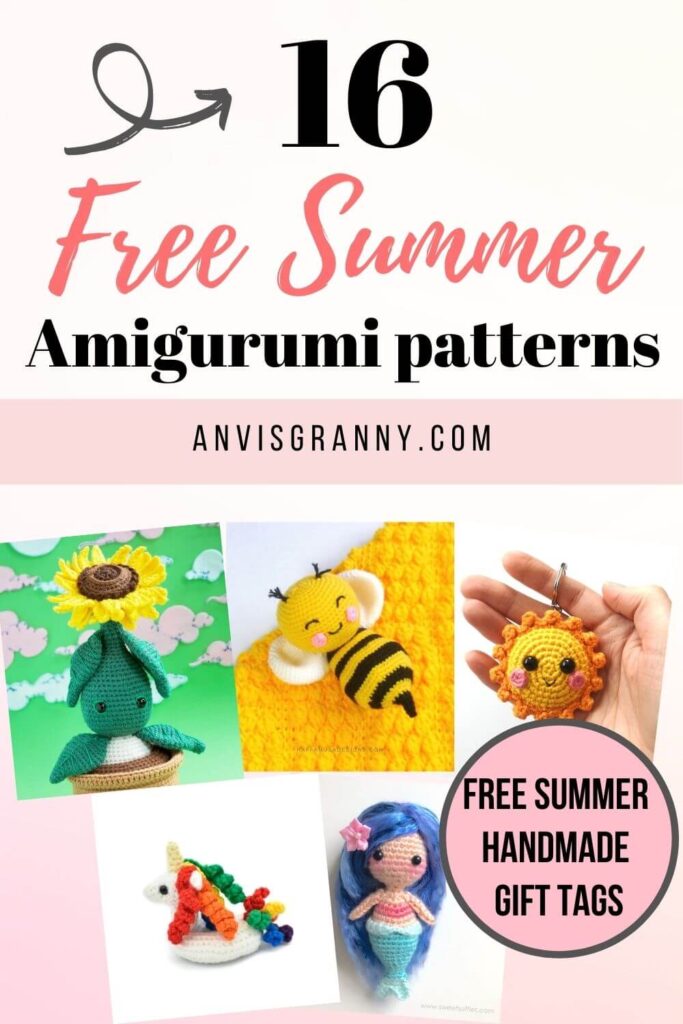 16 cutest Summer Amigurumi crochet free patterns