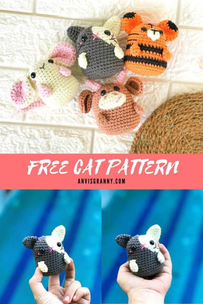 cat amigurumi free pattern, Small Cat Amigurumi Free Pattern &#8211; Zodiac Rabbit/Cat