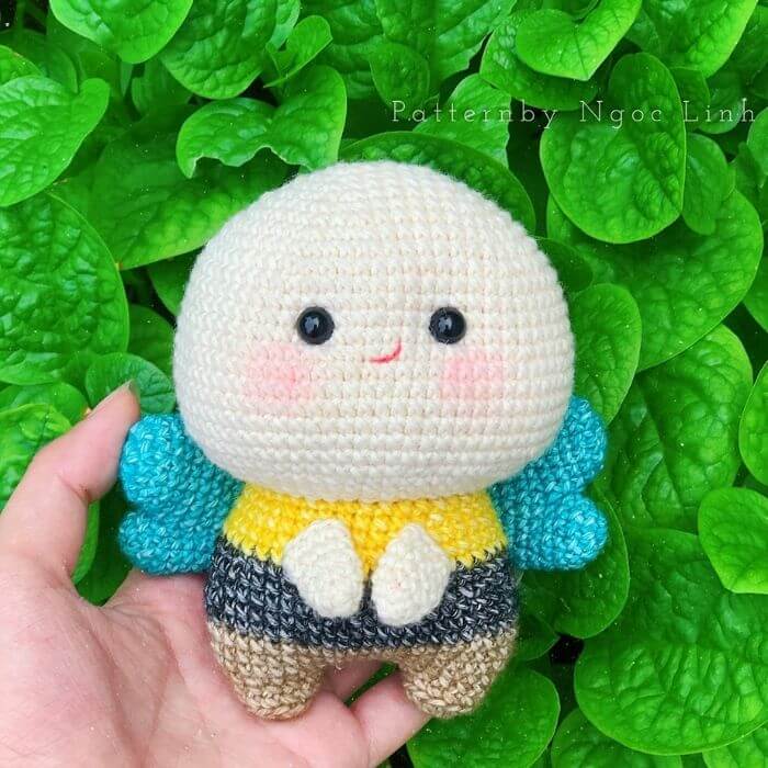 chubby bee amigurumi crochet pattern