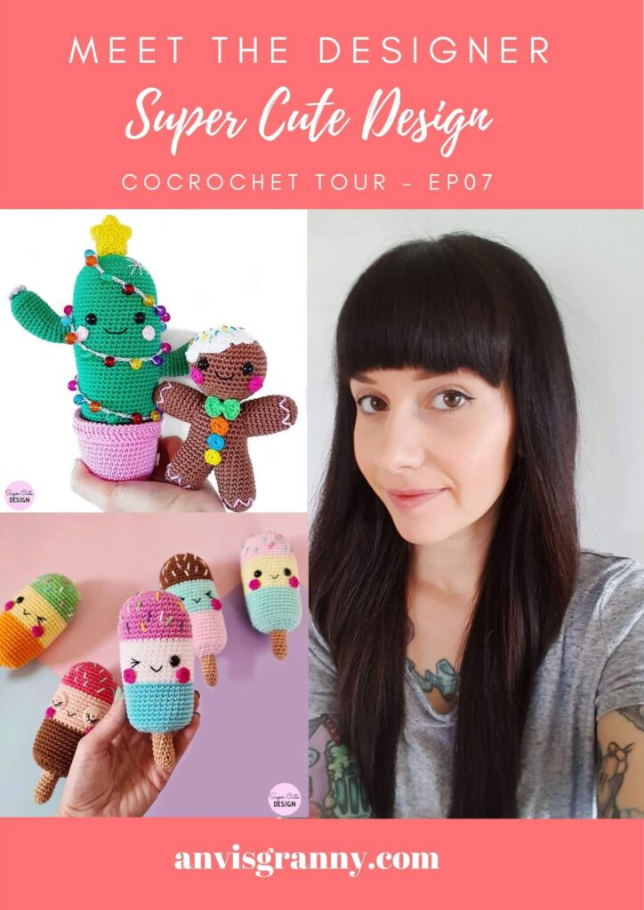 amigurumi designer, Amigurumi Designer Interview – Jennifer From Super Cute Design (CoCrochet Tour Ep07)