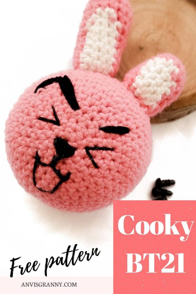 Cooky BTS free crochet pattern