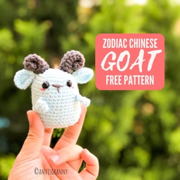 Easy Zodiac Goat Amigurumi Pattern free -Zodiac CAL (Eps 08)