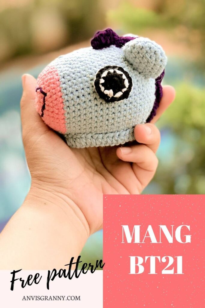 Mang BTS free crochet pattern
