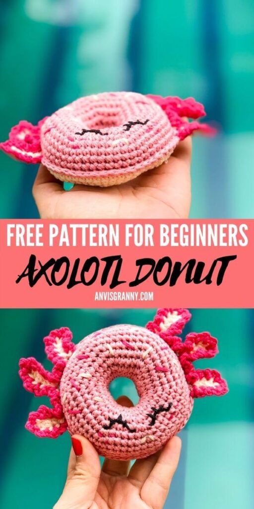 axolotl amigurumi free pattern, Easy Crochet Donut Axolotl Amigurumi Free Pattern For Beginners