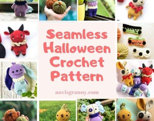 seamless Halloween amigurumi patterns, 8 Spookiest and Cutest Seamless Halloween Amigurumi Patterns
