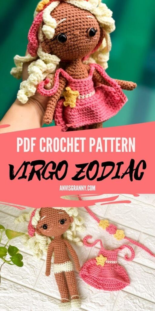 VIRGO zodiac amigurumi crochet pattern pdf