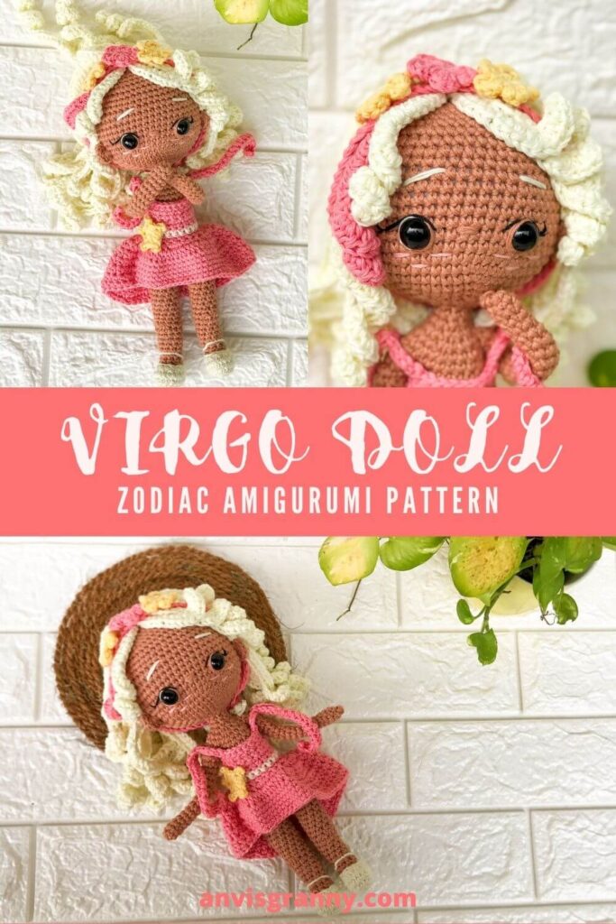 Virgo amigurumi pattern, Virgo Zodiac Amigurumi Pattern &#8211;  Princess Doll Crochet Pattern Review