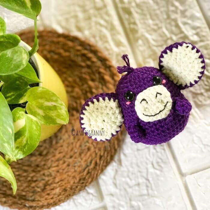 baby monkey amigurumi crochet pattern
