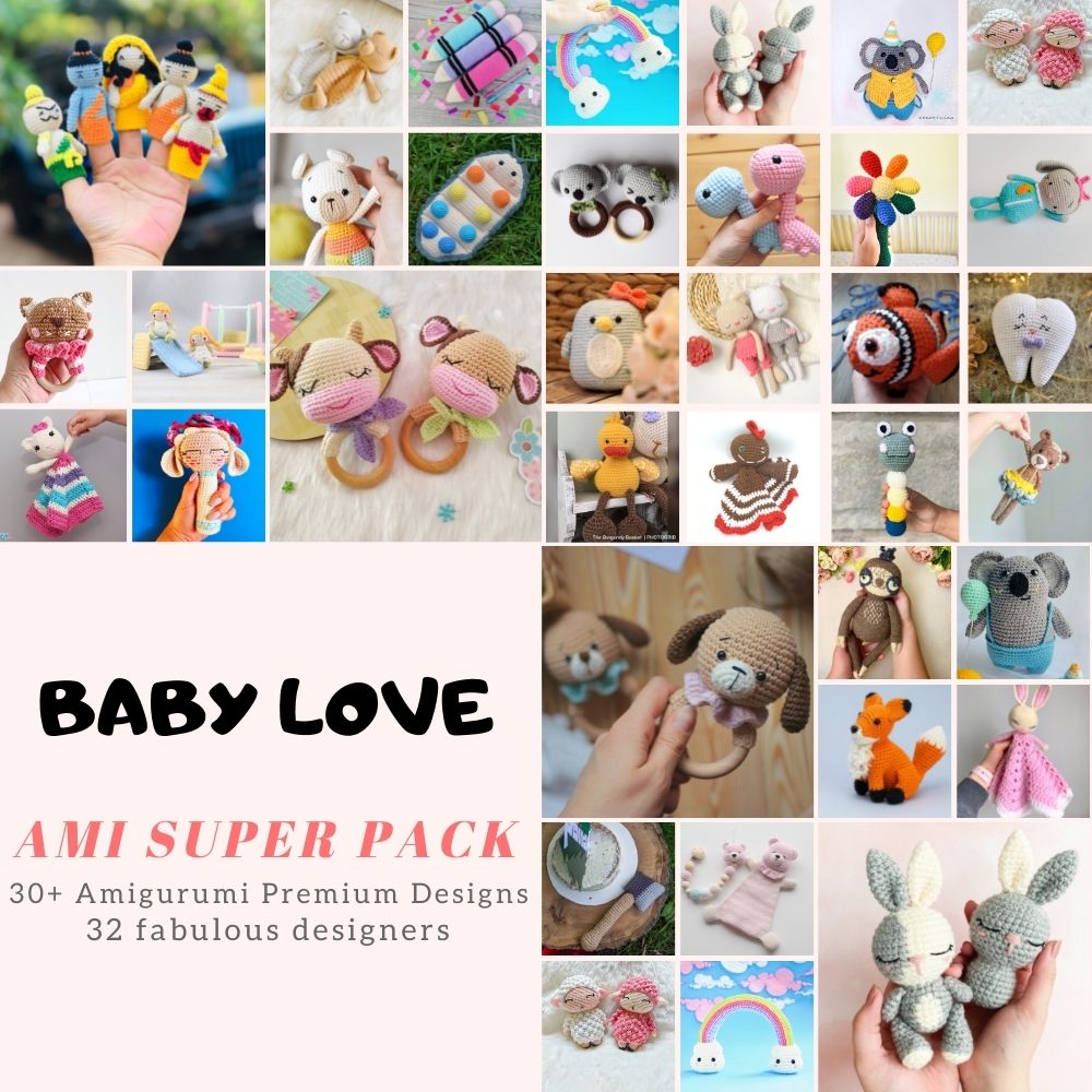 30+ Crochet Amigurumi Toy Patterns for Baby - Anvi's Granny