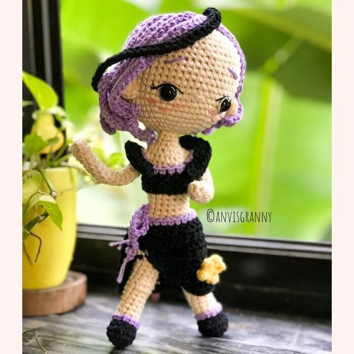 Beautiful Scorpio amigurumi doll crochet pattern23