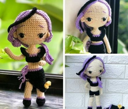 Beautiful Scorpio amigurumi doll crochet pattern