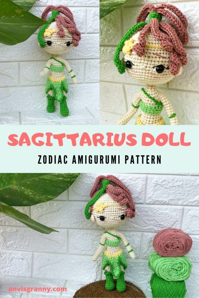 Sagittarius doll Pattern, Amigurumi Sagittarius Zodiac Doll Pattern &#8211;  Crochet Pattern Review