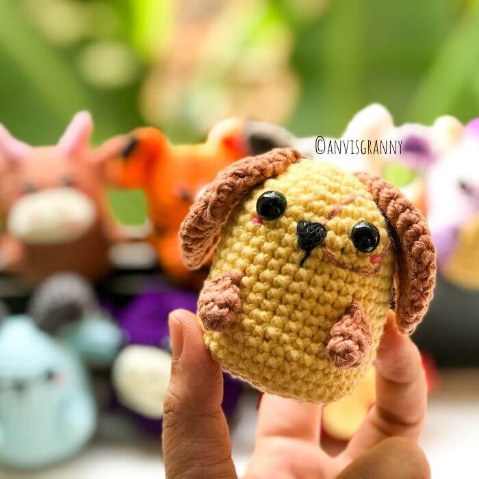 amigurumi puppy crochet pattern for beginners