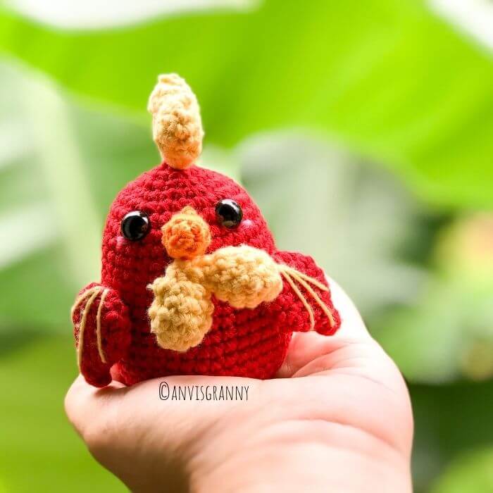 how to crochet a rooster for beginner