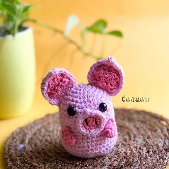 Chinese zodiac pig pattern crochet amigurumi