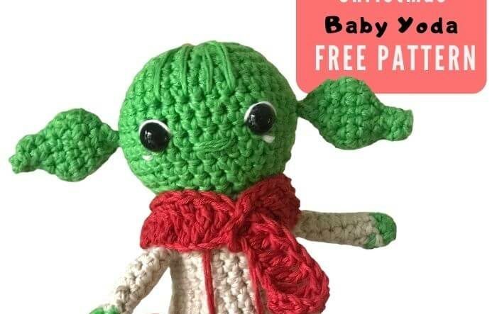 Christmas Baby yoda ornament amigurumi crochet pattern free