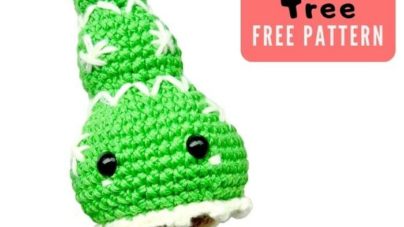 Christmas tree ornament amigurumi crochet pattern free