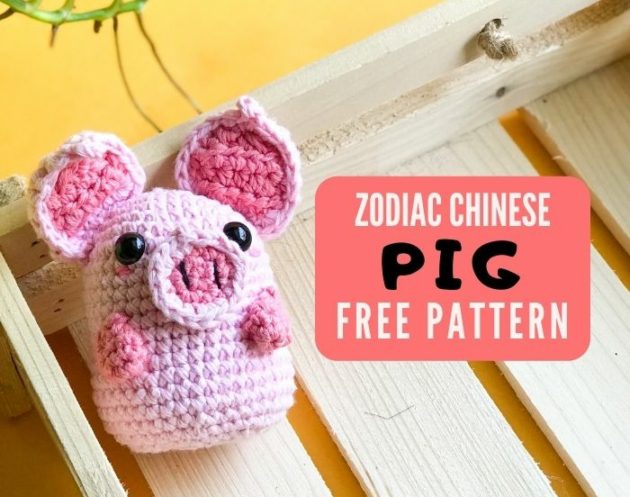 Pig Amigurumi Pattern Free, Quick and Easy Chinese Zodiac Crochet Pig Amigurumi Pattern Free