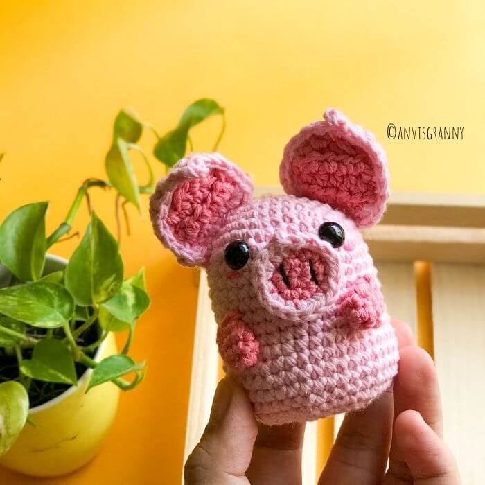 mini pig crochet pattern