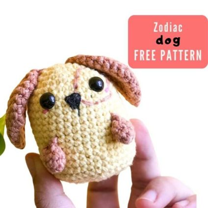 zodiac dog free amigurumi pattern