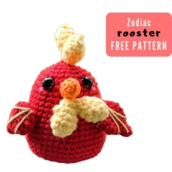 rooster amigurumi pattern free, Zodiac Rooster Amigurumi Free Pattern